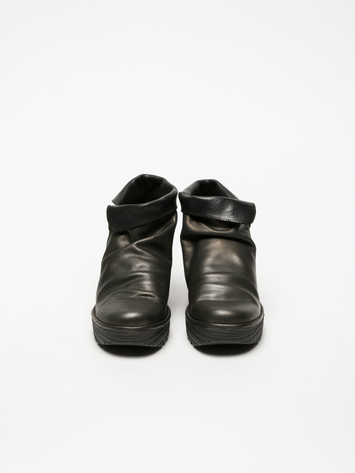 Fly London Botins com Fecho em Preto Carvão